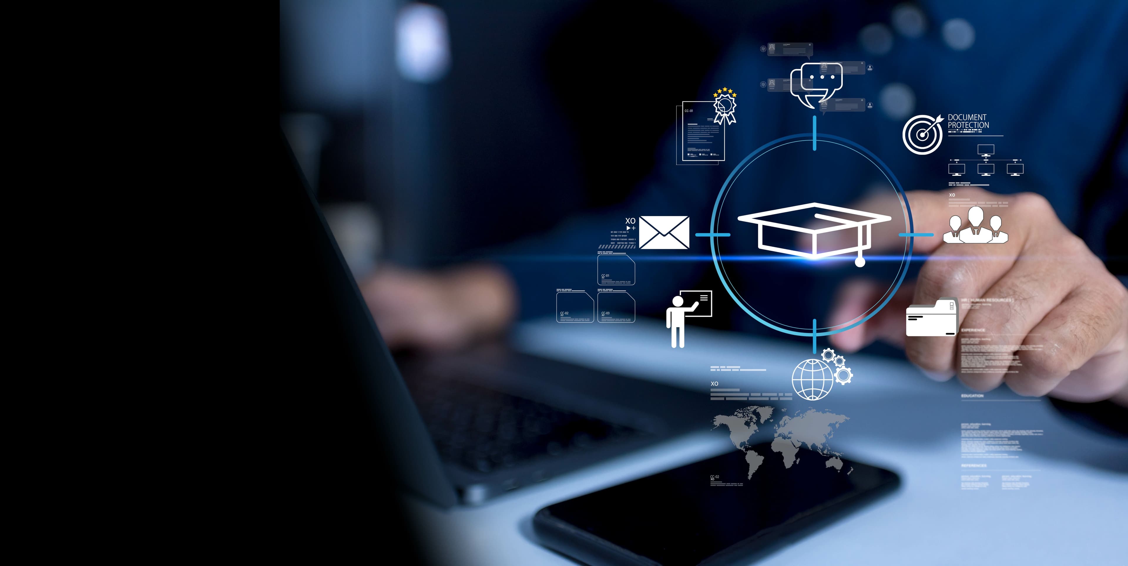 smiling business team