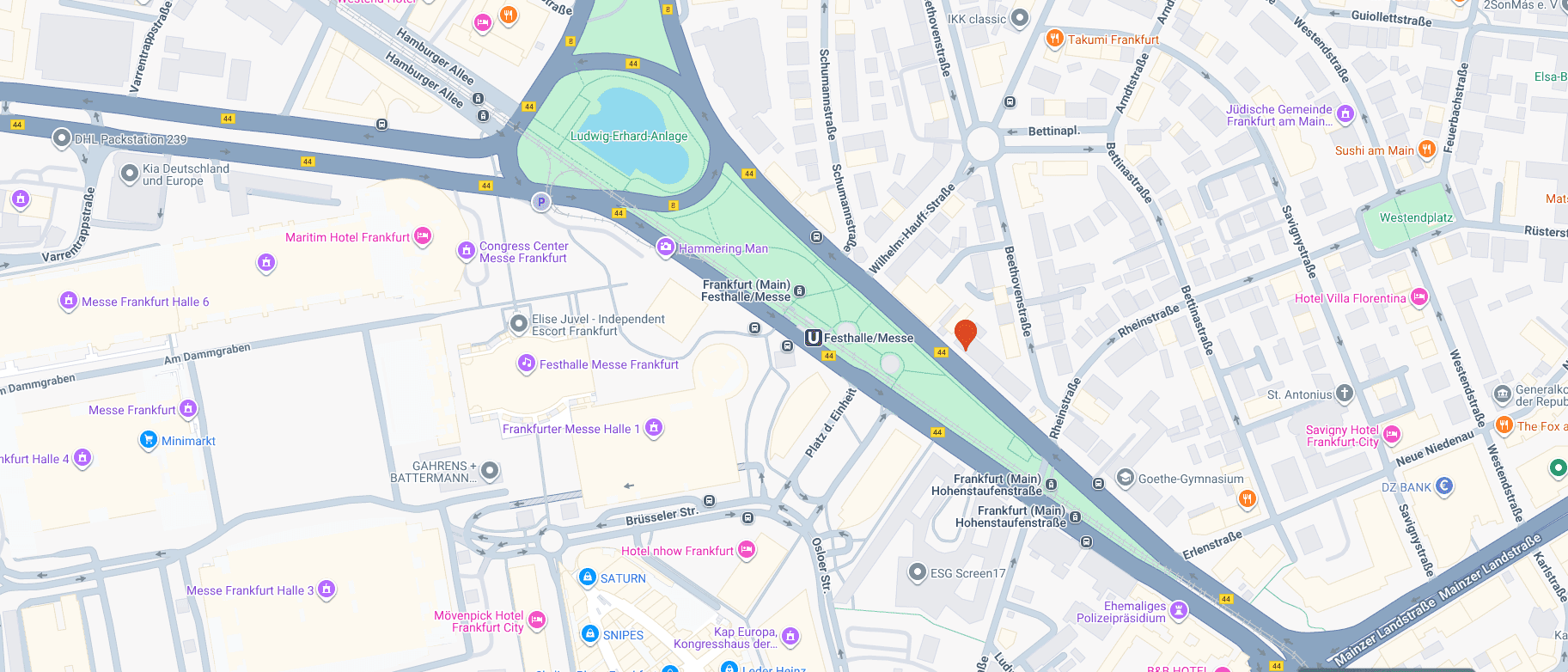 company location on map